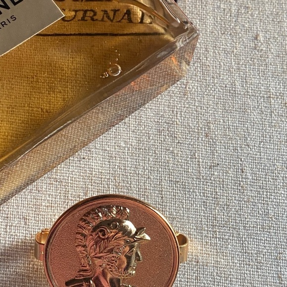 Vintage Napier Roman Coin style scarf ring pin - Picture 8 of 11